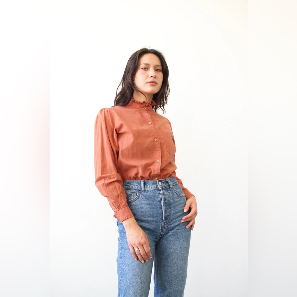 Vintage brick red vintage top.